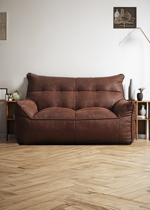 Brown Double Sofa Chair, Furniture, Home, 120cm W x 75cm H