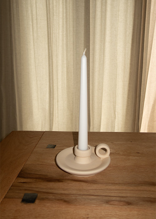 Candle Holder, Vase, Beige | Candlestick