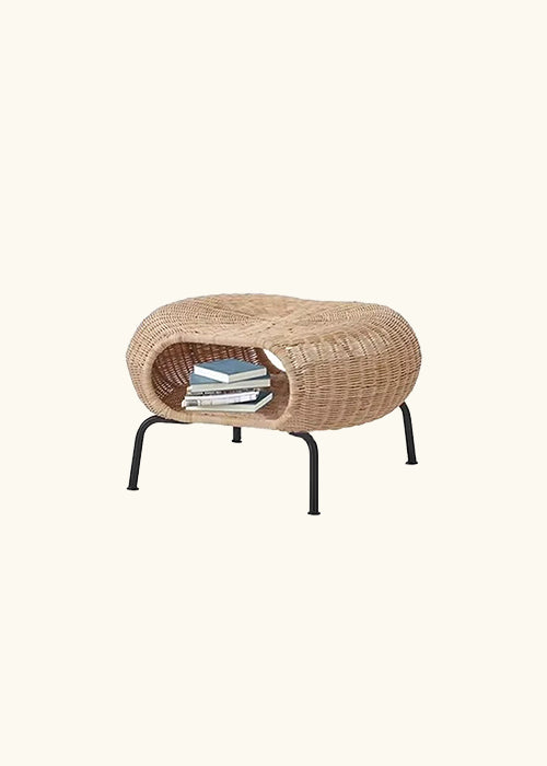 Rattan Footstool, Garden Furniture
