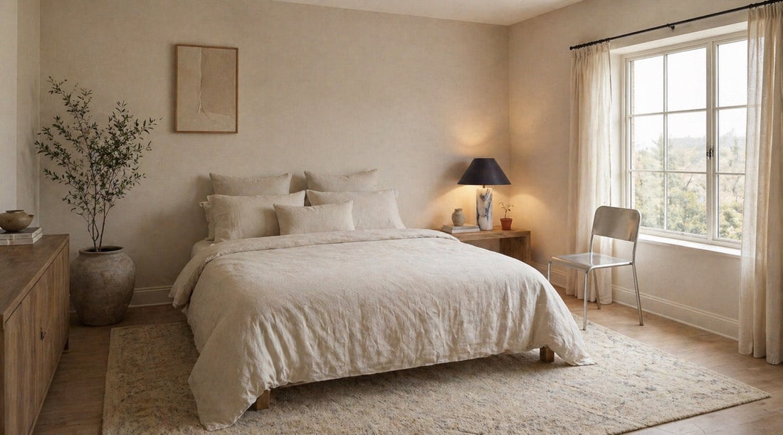 japandi bedroom how to style a holiday let