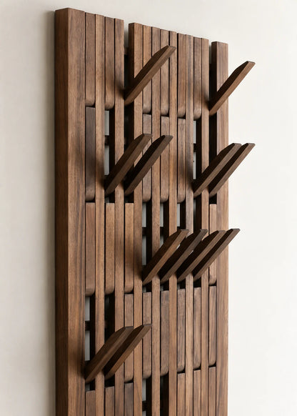 Walnut Slat Wall Rack
