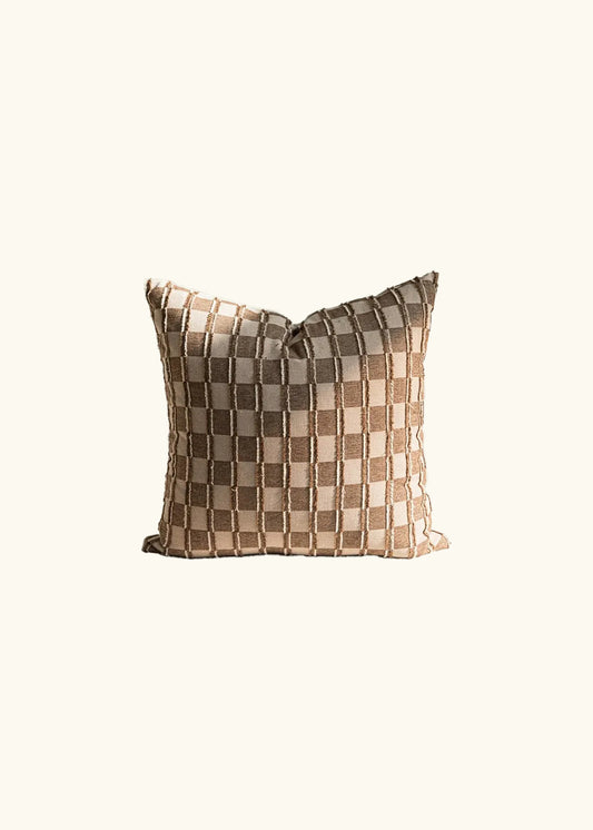 Edo, Patterned Cushion Cover, Maillard Brown