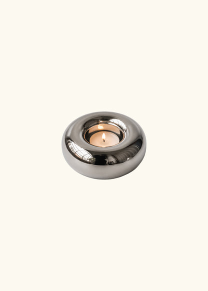 Tsuya, Polished Silver Candle Holder
