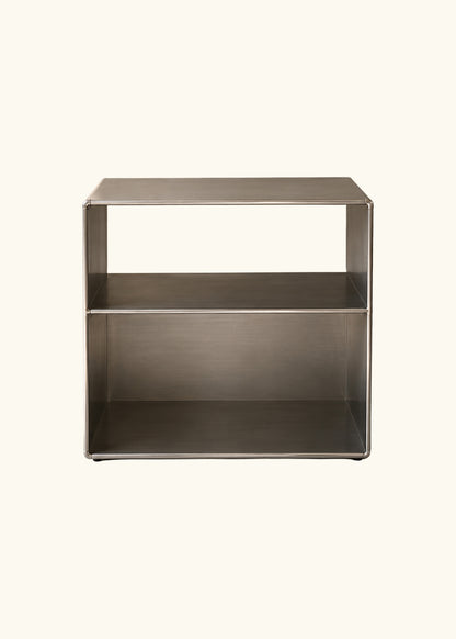Hako, Brushed Steel Side Table