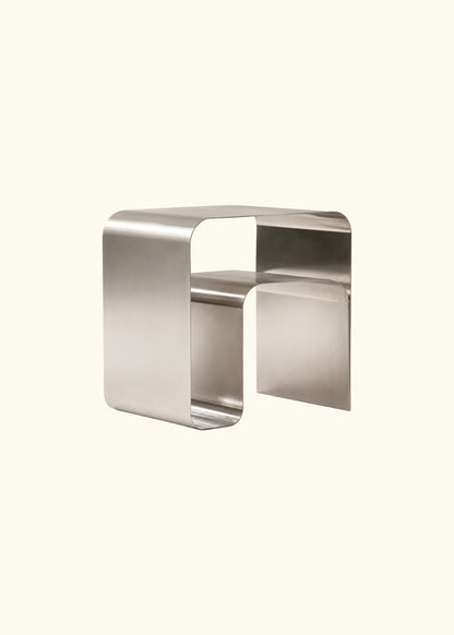 Hashi, Polished Steel Side Table