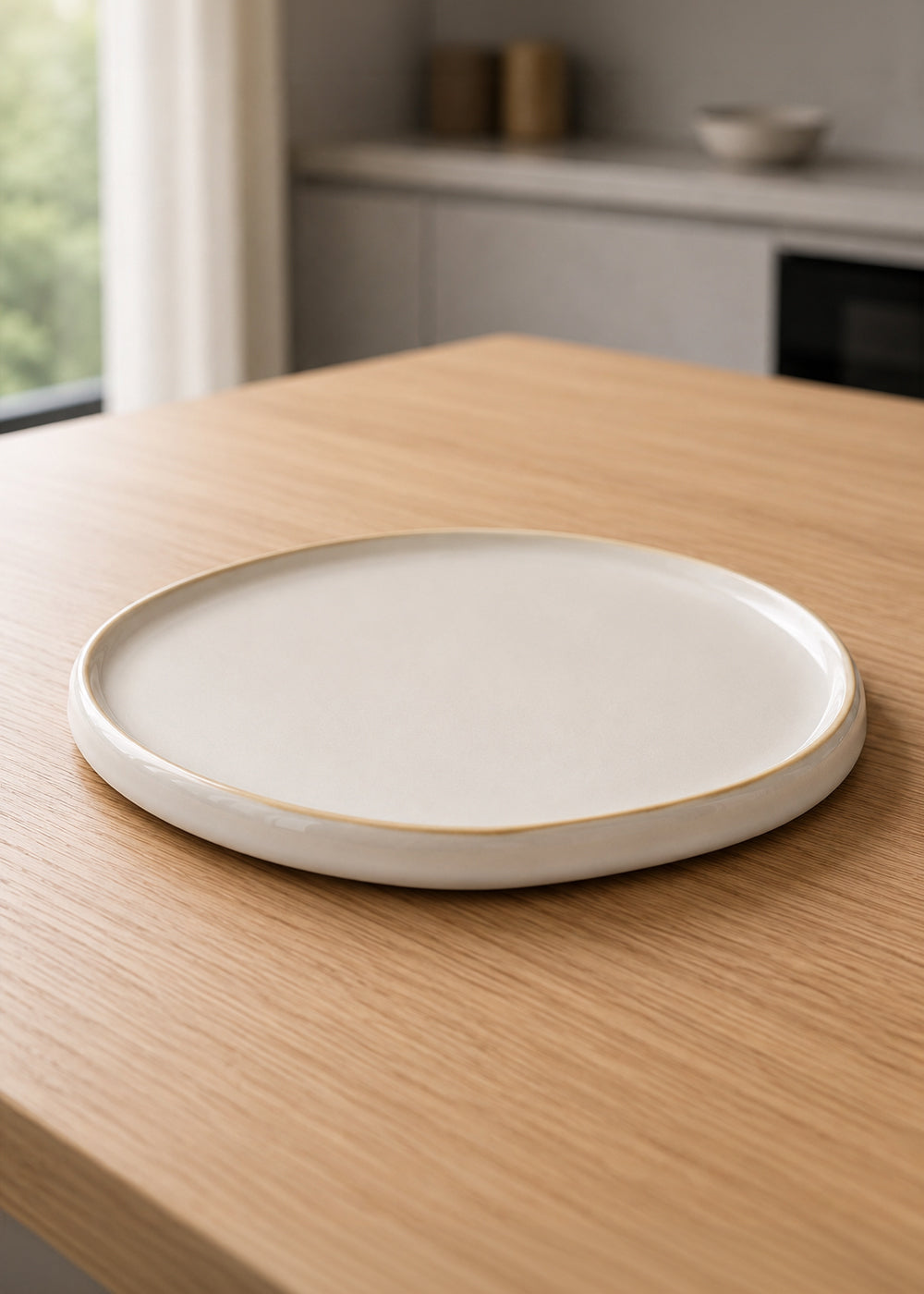 Mura 29cm ceramic dinner plate from above