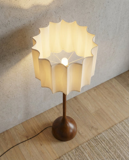 Rinkaku, Wooden Floor Lamp, tall