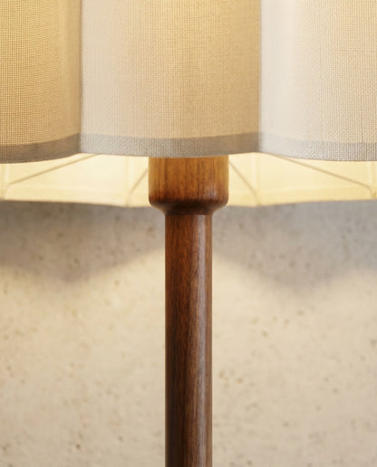 Rinkaku, Wooden Floor Lamp, tall