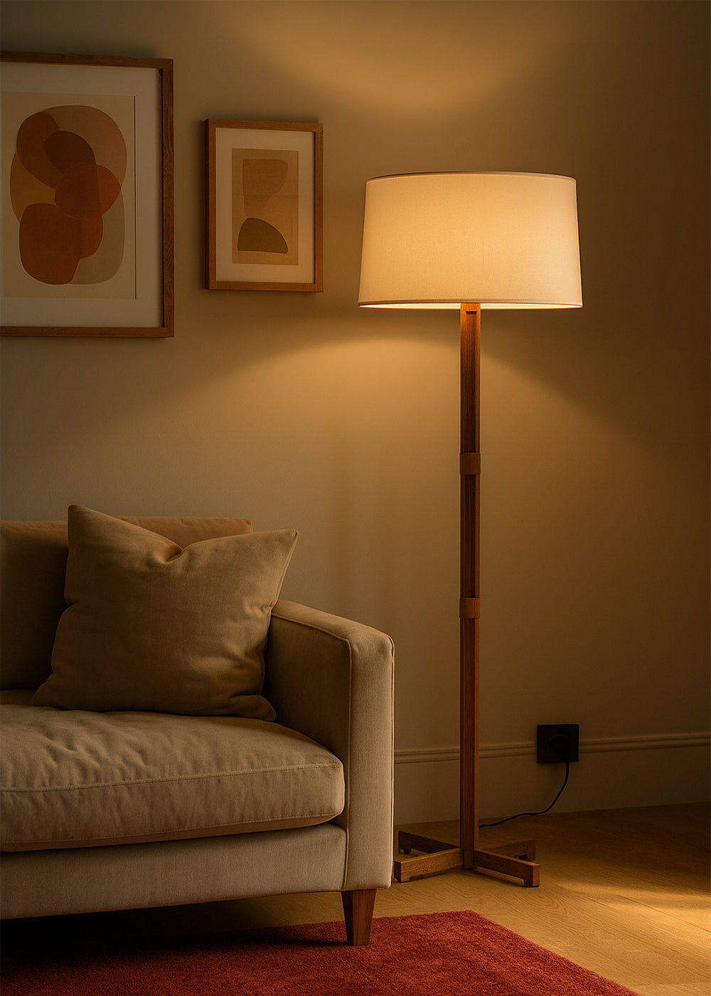 Nami, Wooden Floor Lamp