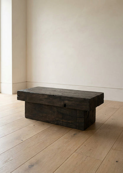 Kura, Solid Wood Plinth Table