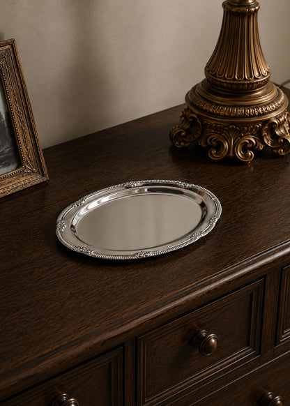 Sui, Embossed Steel Serving Tray
