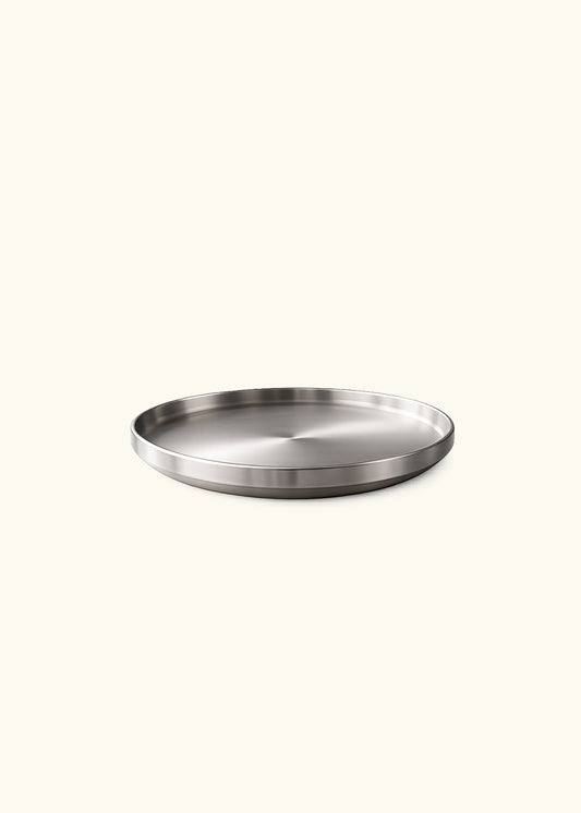 Tetsu, Stainless Steel Side Plate, 23cm