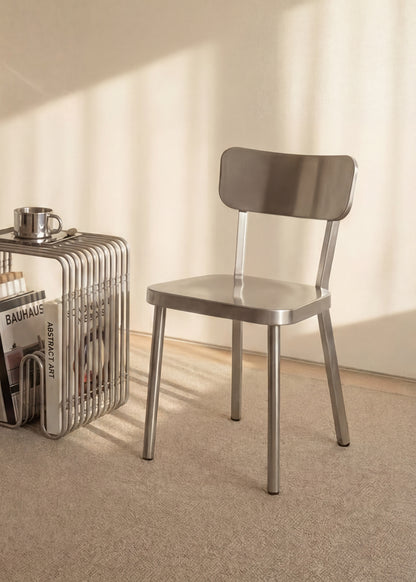 Brushed Steel Dining Chair