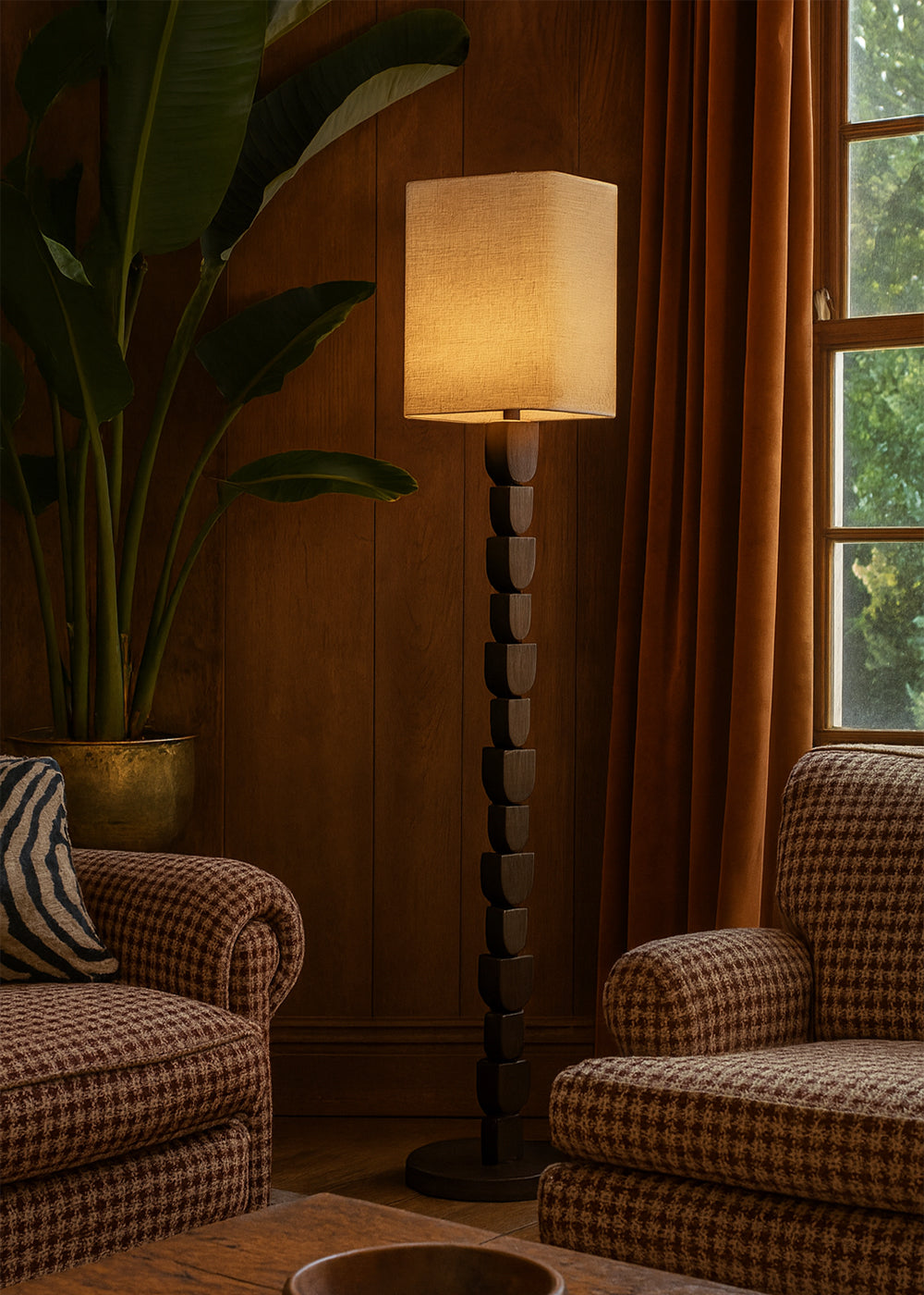 Tsuki, Wooden Floor Lamp