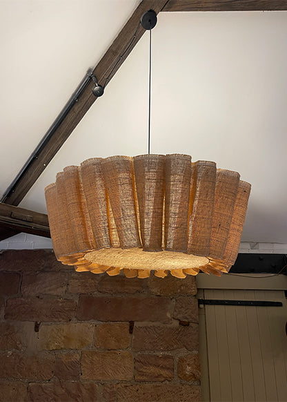 Linen Wave light Shade & Pendant  / 80cm