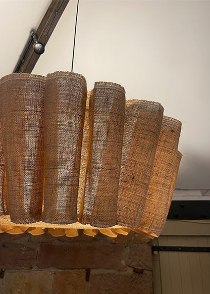 Linen Wave light Shade & Pendant  / 80cm