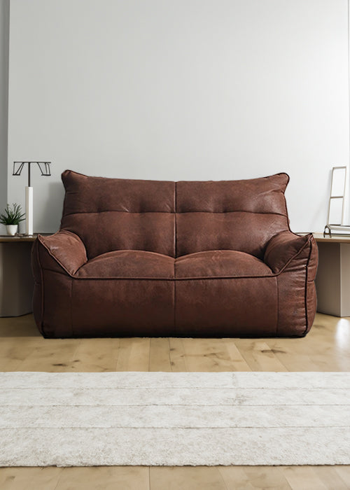 Brown Double Sofa Chair, Furniture, Home, 120cm W x 75cm H