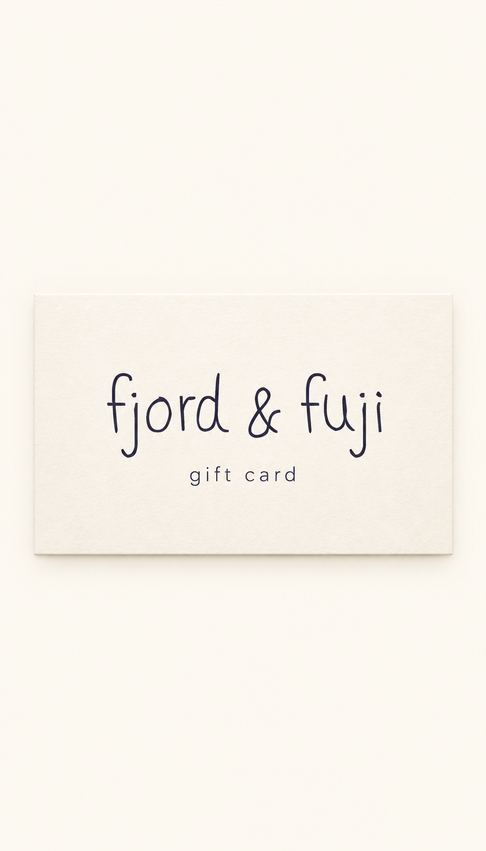 fjord and fuji gift card