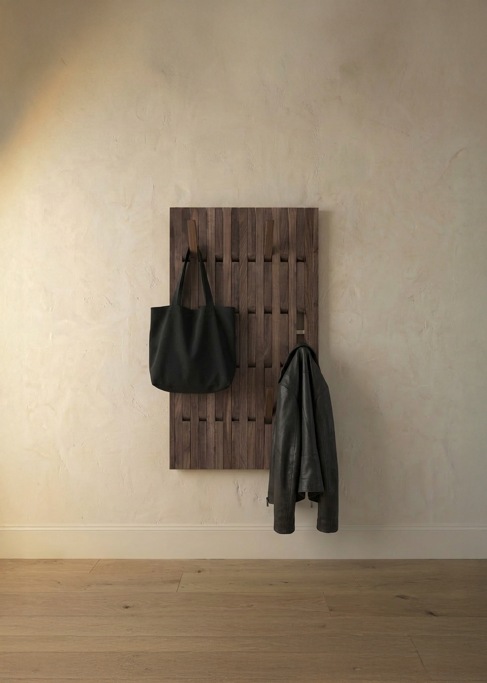 Walnut Slat Wall Rack