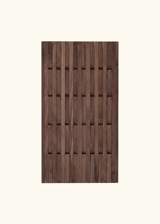 Walnut Slat Wall Rack